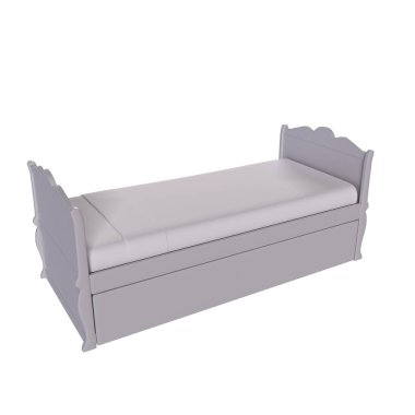 Child bed isolated on background