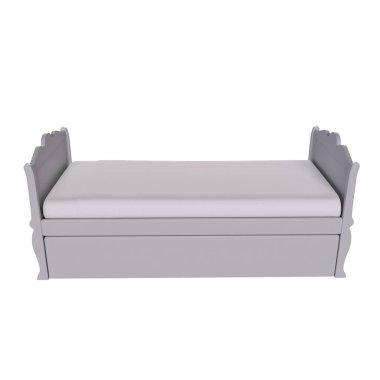 Child bed isolated on background