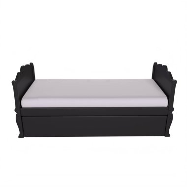 Child bed isolated on background