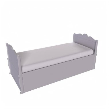 Child bed isolated on background