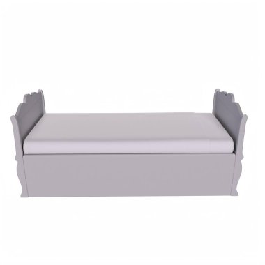 Child bed isolated on background