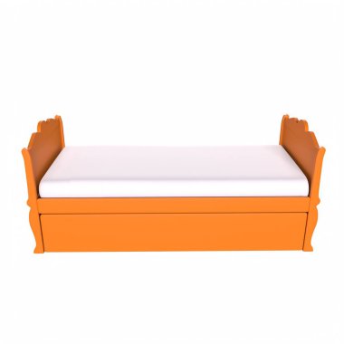 Child bed isolated on background