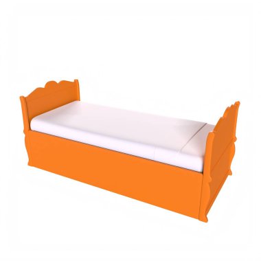 Child bed isolated on background
