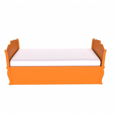 Child bed isolated on background
