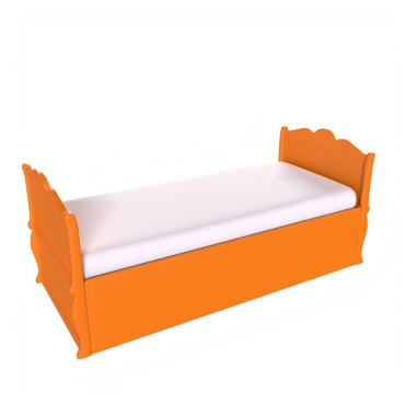 Child bed isolated on background
