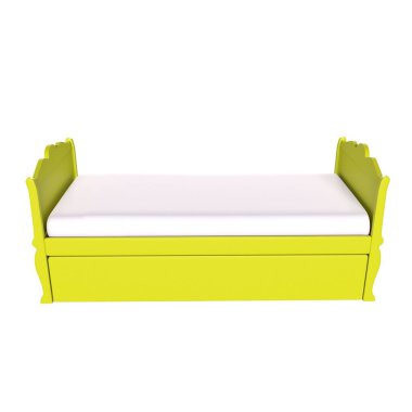 Child bed isolated on background