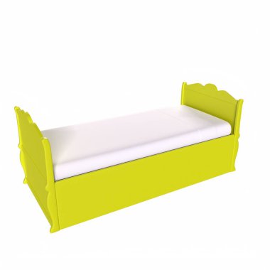 Child bed isolated on background