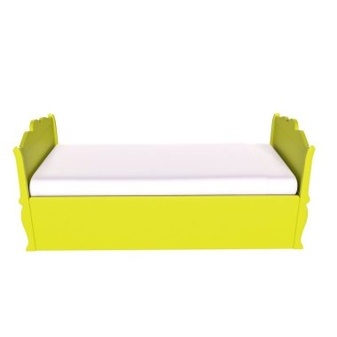 Child bed isolated on background