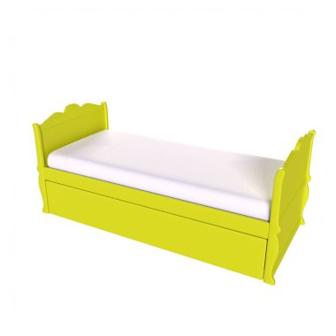 Child bed isolated on background