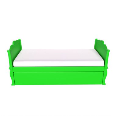 Child bed isolated on background