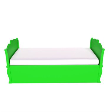 Child bed isolated on background