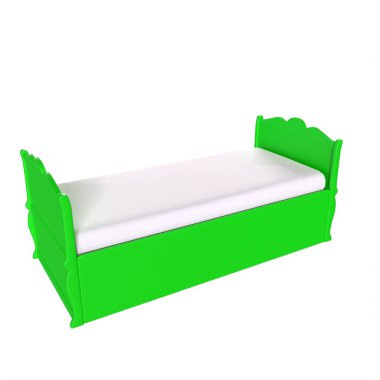 Child bed isolated on background