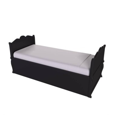 Child bed isolated on background