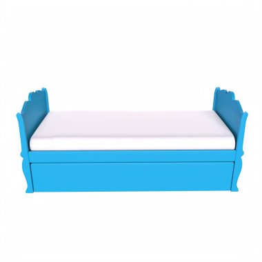 Child bed isolated on background