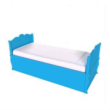 Child bed isolated on background