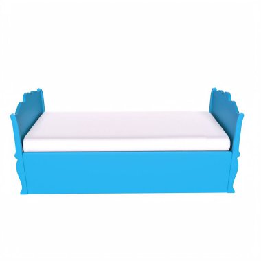 Child bed isolated on background