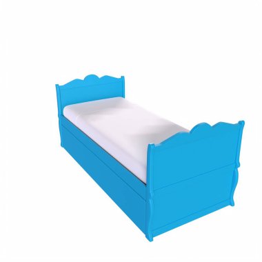 Child bed isolated on background