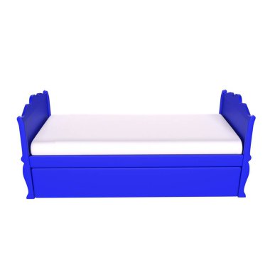 Child bed isolated on background