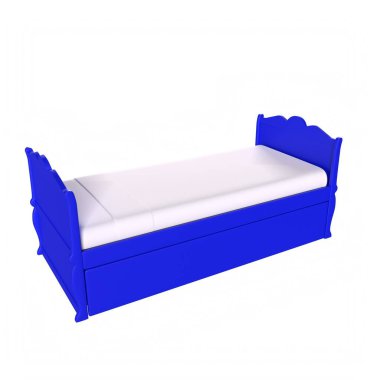Child bed isolated on background