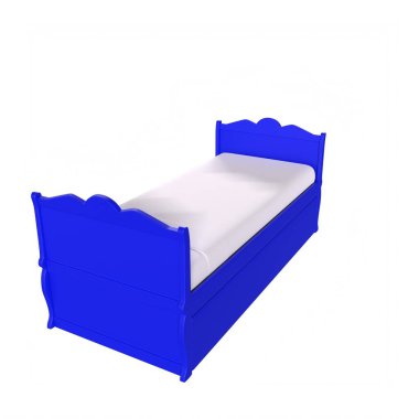 Child bed isolated on background