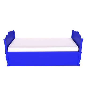 Child bed isolated on background