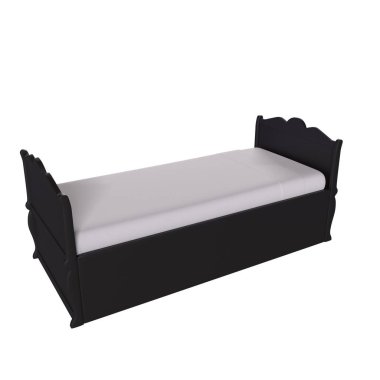 Child bed isolated on background