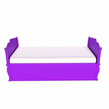 Child bed isolated on background