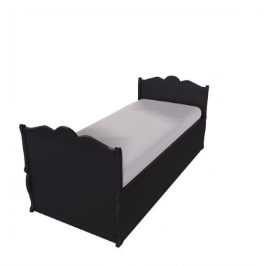 Child bed isolated on background