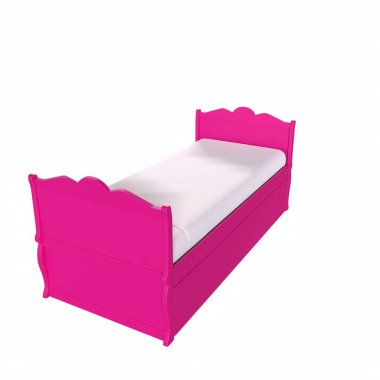 Child bed isolated on background
