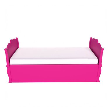 Child bed isolated on background