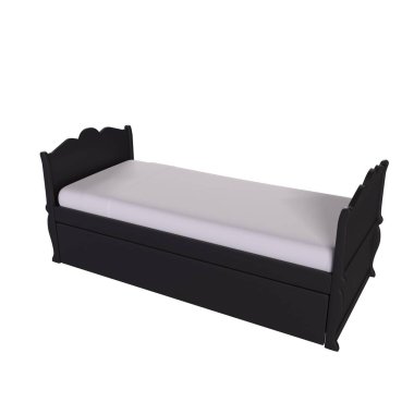 Child bed isolated on background