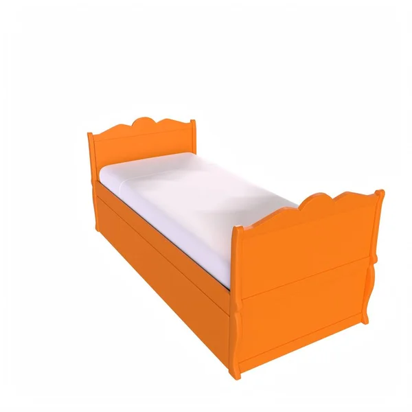 Child bed isolated on background