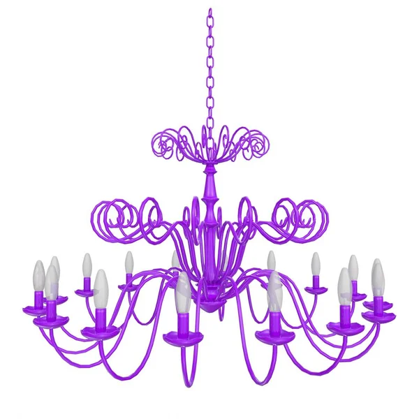 Chandelier isolated on background