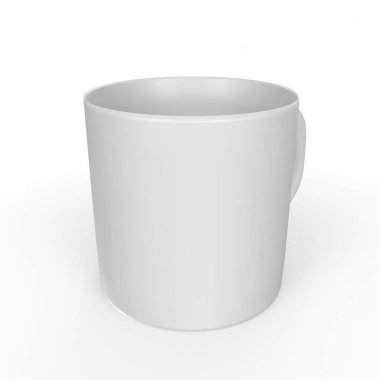 Cup object isolated on background