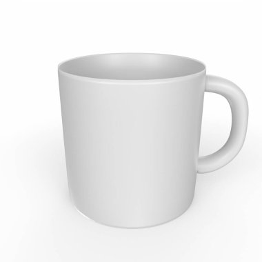 Cup object isolated on background