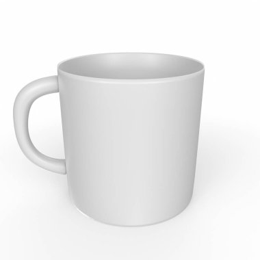 Cup object isolated on background