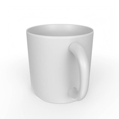 Cup object isolated on background