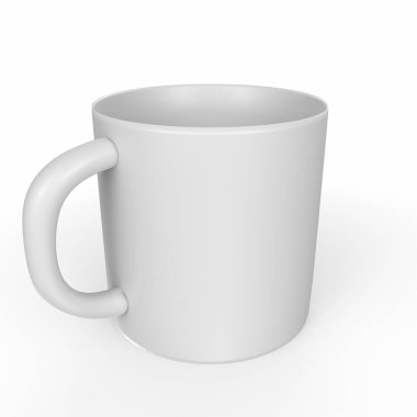 Cup object isolated on background