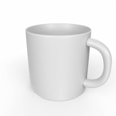 Cup object isolated on background