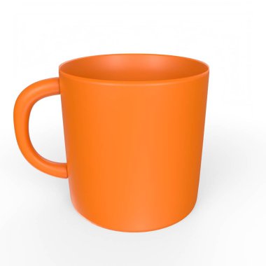 Cup object isolated on background