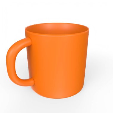 Cup object isolated on background