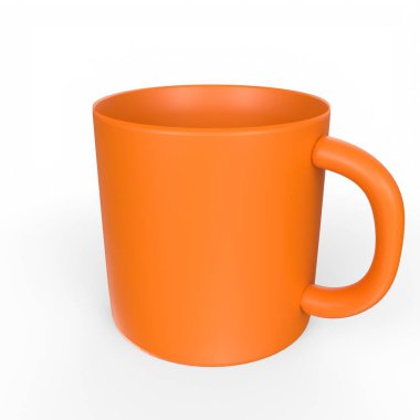 Cup object isolated on background