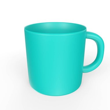 Cup object isolated on background