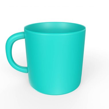 Cup object isolated on background