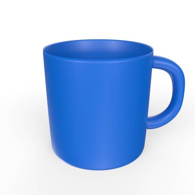 Cup object isolated on background