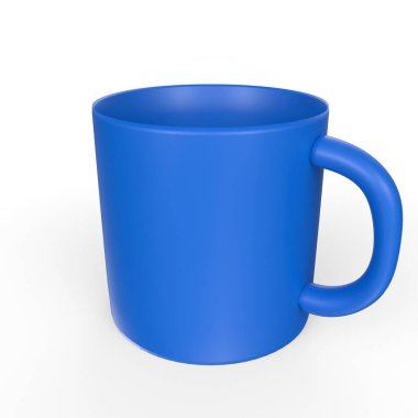 Cup object isolated on background