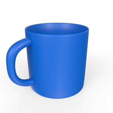 Cup object isolated on background
