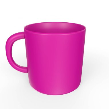 Cup object isolated on background