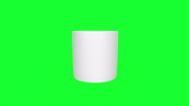 Cup object isolated on background