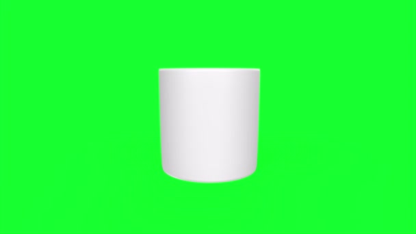 Cup Object Isolated Background — 图库视频影像